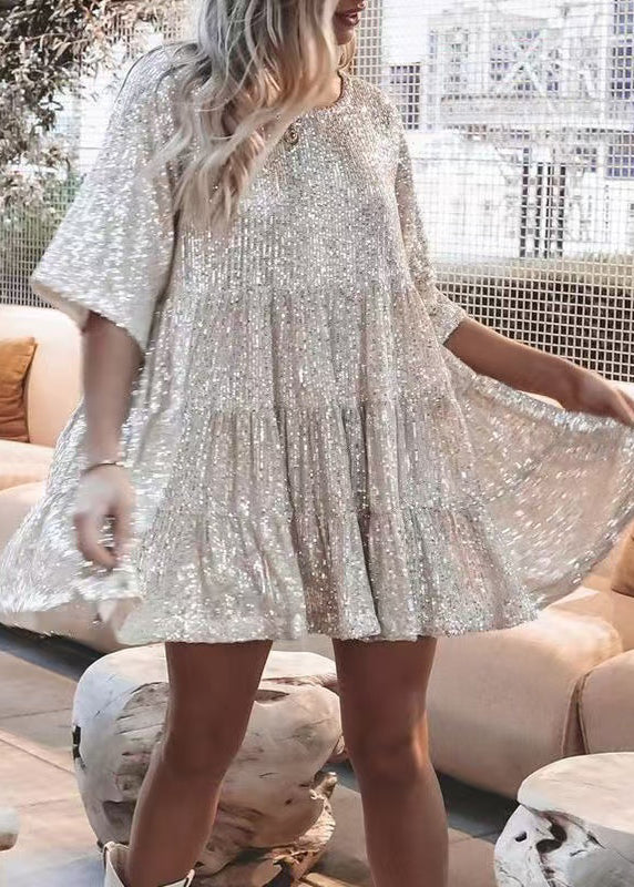Women's Sequin Dress Oversized Mini
