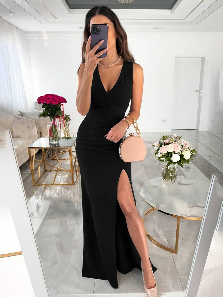 Women's Bridesmaid Dress Slim with Slit | Evening