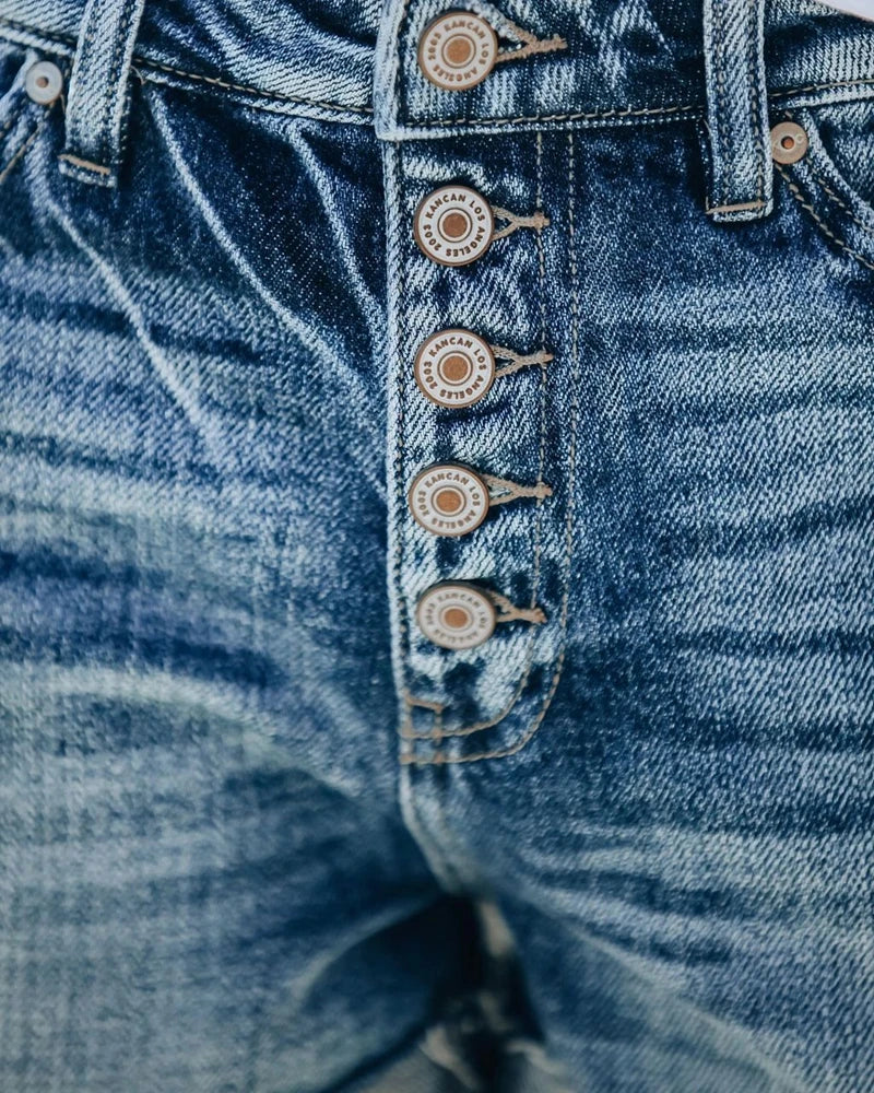 Women's Jorts Button Fly | Casual Summer