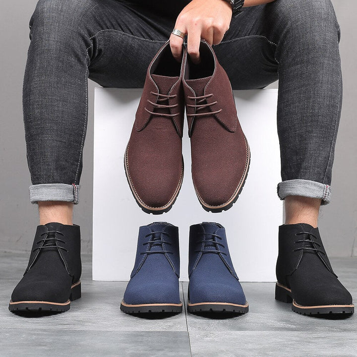 Men's Ankle Work Boots with Lace Up Front | Casual