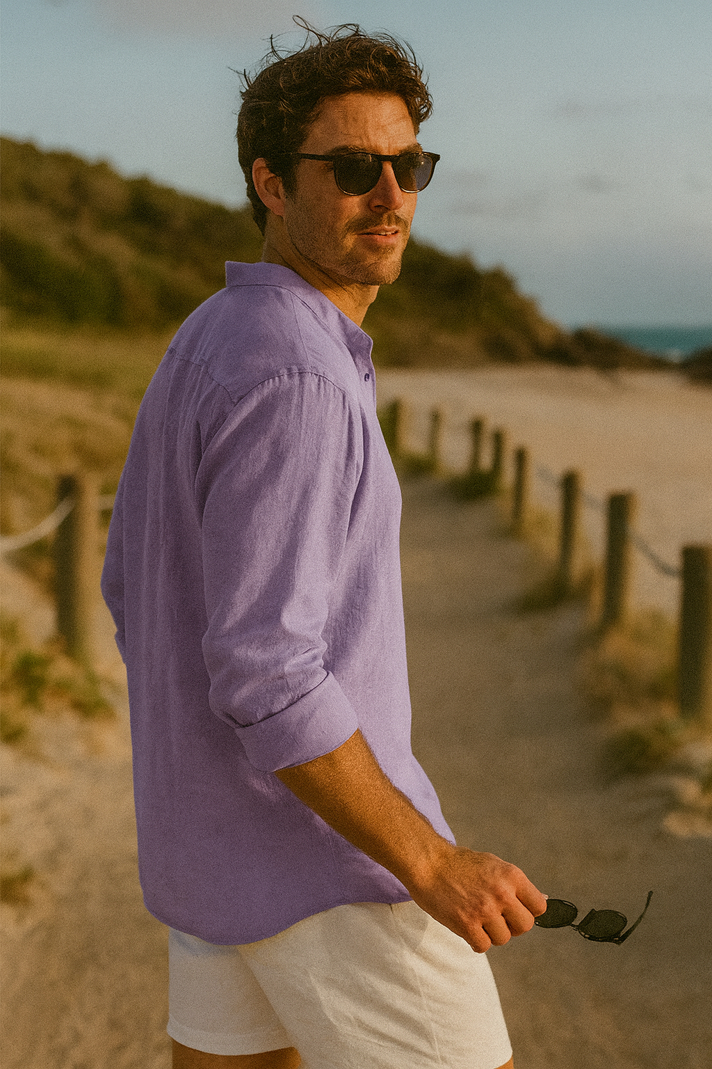Men's Casual Long Sleeve Shirt Relaxed Fit | Oversized