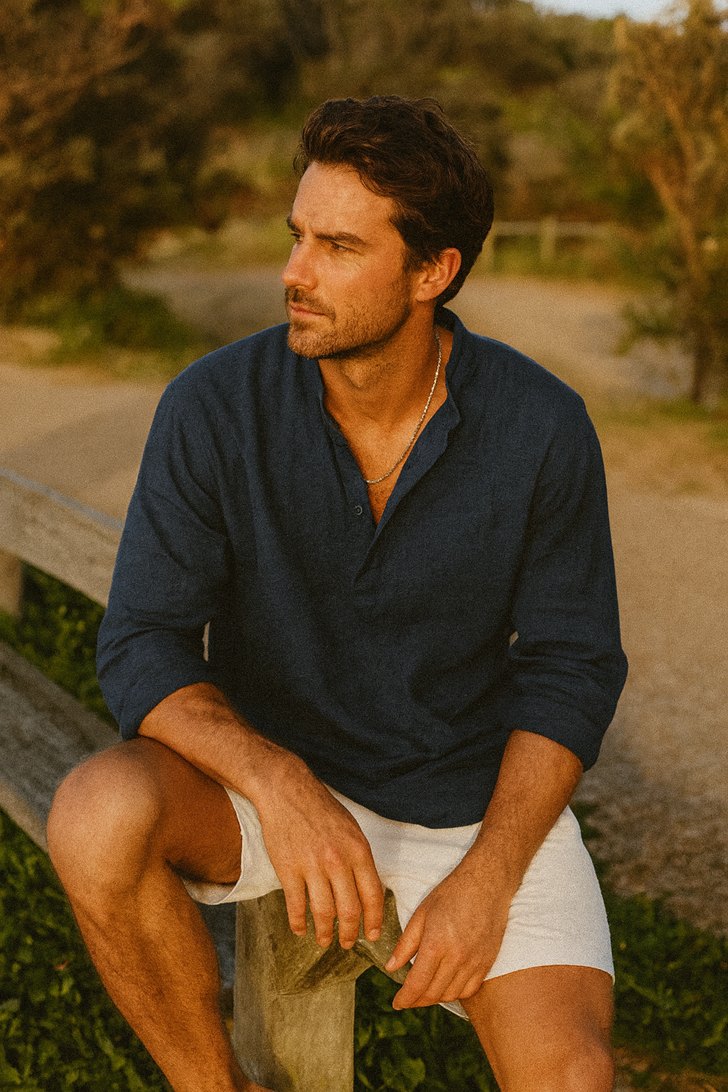 Men's Casual Long Sleeve Shirt Relaxed Fit | Oversized