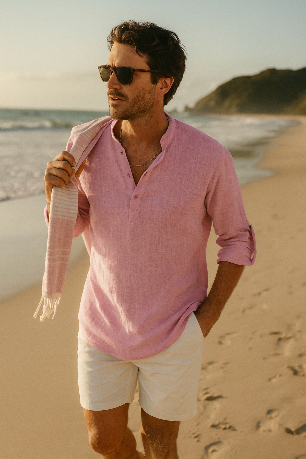 Men's Casual Long Sleeve Shirt Relaxed Fit | Oversized