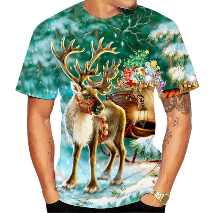 Men’s Christmas Reindeer Graphic Shirt | Holiday Edition