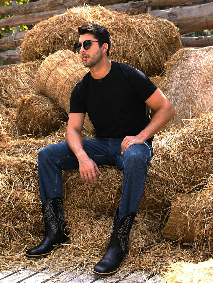 Men’s Cowboy Boots Classic Western Style | Tall Riding Shoes