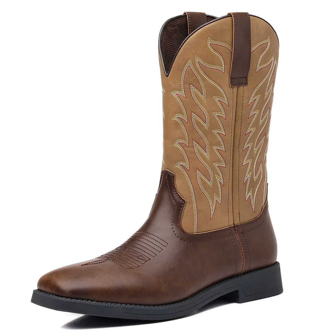 Men’s Cowboy Boots Classic Western Style | Tall Riding Shoes