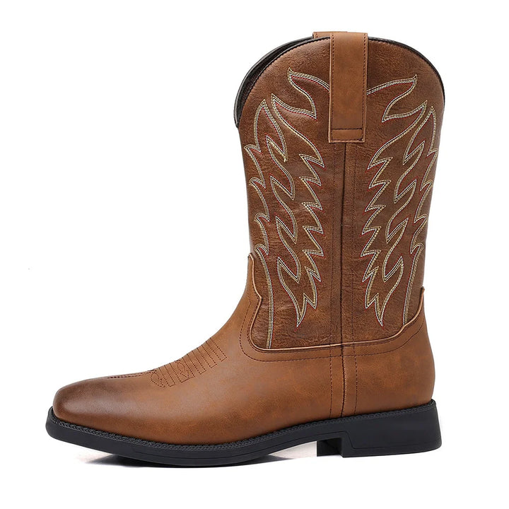 Men’s Cowboy Boots Classic Western Style | Tall Riding Shoes