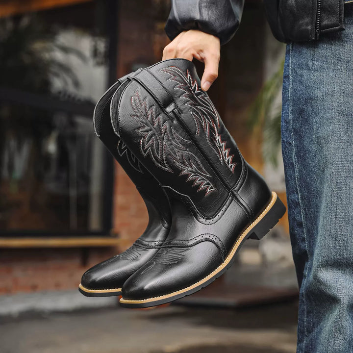 Men’s Cowboy Boots Classic Western Style | Tall Riding Shoes