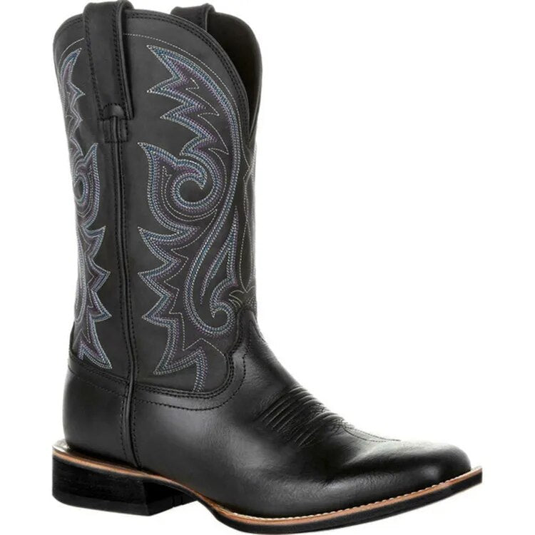 Men's Cowboy Boots Mid-Calf Western | Stitched
