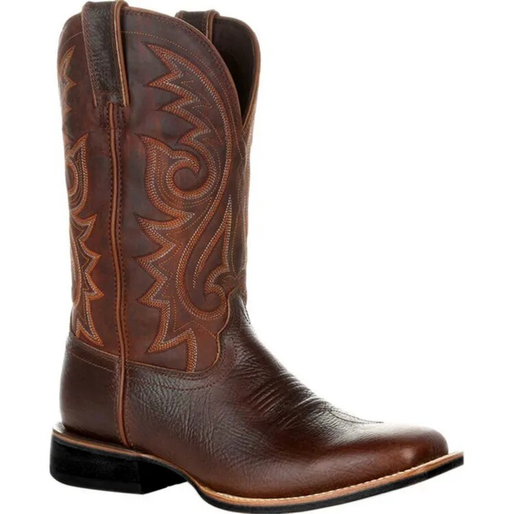 Men's Cowboy Boots Mid-Calf Western | Stitched