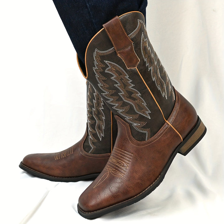 Men’s Cowboy Boots Western Style | Classic Mid Calf