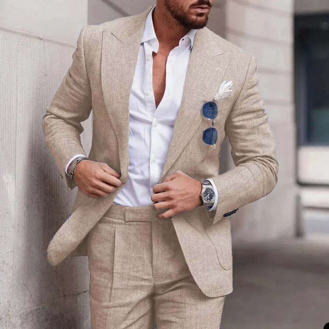 Men's Formal Suit with Blazer & Trousers | Slim Fit Two Piece