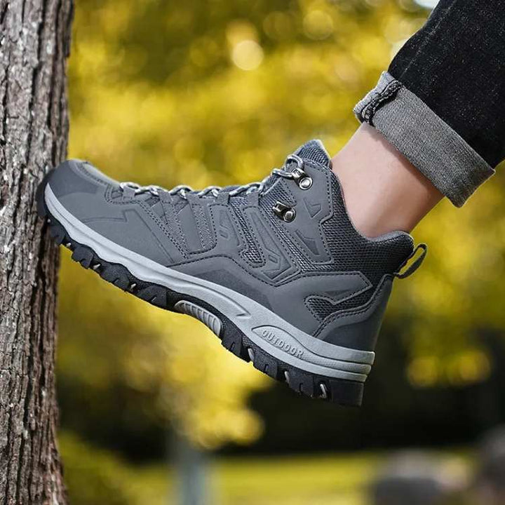 Men's Hiking Boots with High-Top Ankle Cut & Mesh Panel | Grip