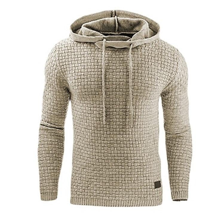 Men's Hoodie Slim Fit Knit | Long Sleeve