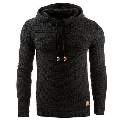 Men's Hoodie Slim Fit Knit | Long Sleeve