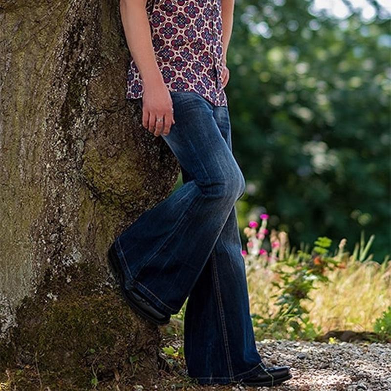 Men's Jeans Flared Washed | Vintage Style