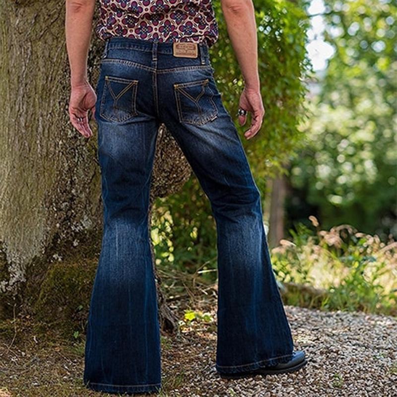 Men's Jeans Flared Washed | Vintage Style