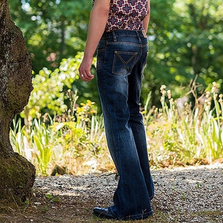 Men's Jeans Flared Washed | Vintage Style
