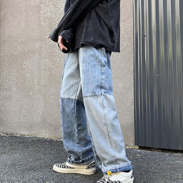 Men's Jeans Patchwork Baggy | Wide Leg