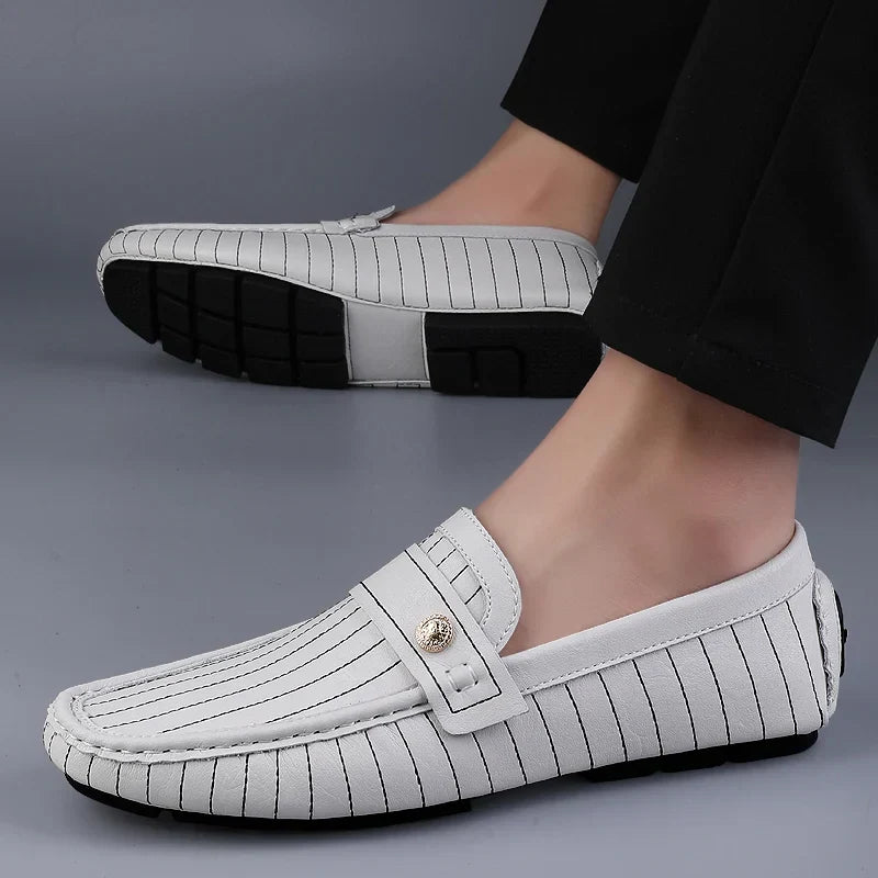 Men's Loafers Pinstripe Slip-On | Work