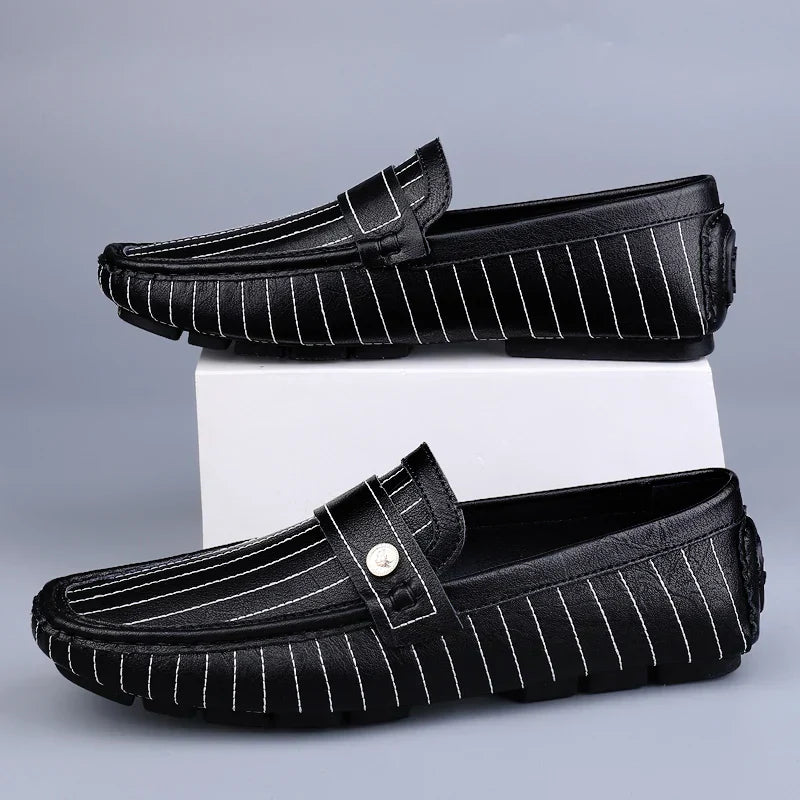 Men's Loafers Pinstripe Slip-On | Work