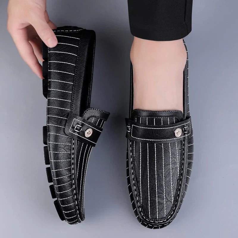 Men's Loafers Pinstripe Slip-On | Work