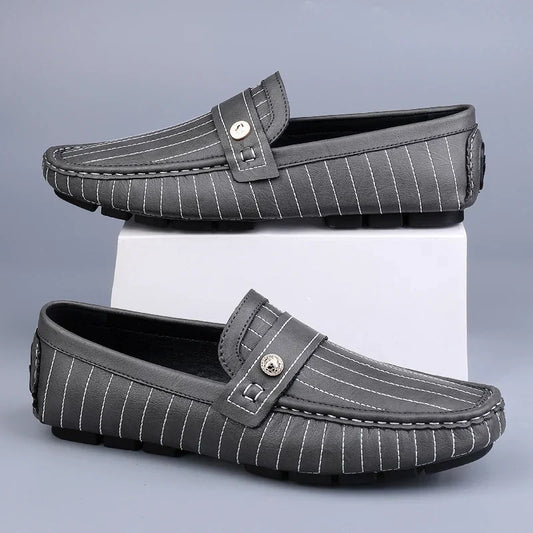 Men's Loafers Pinstripe Slip-On | Work