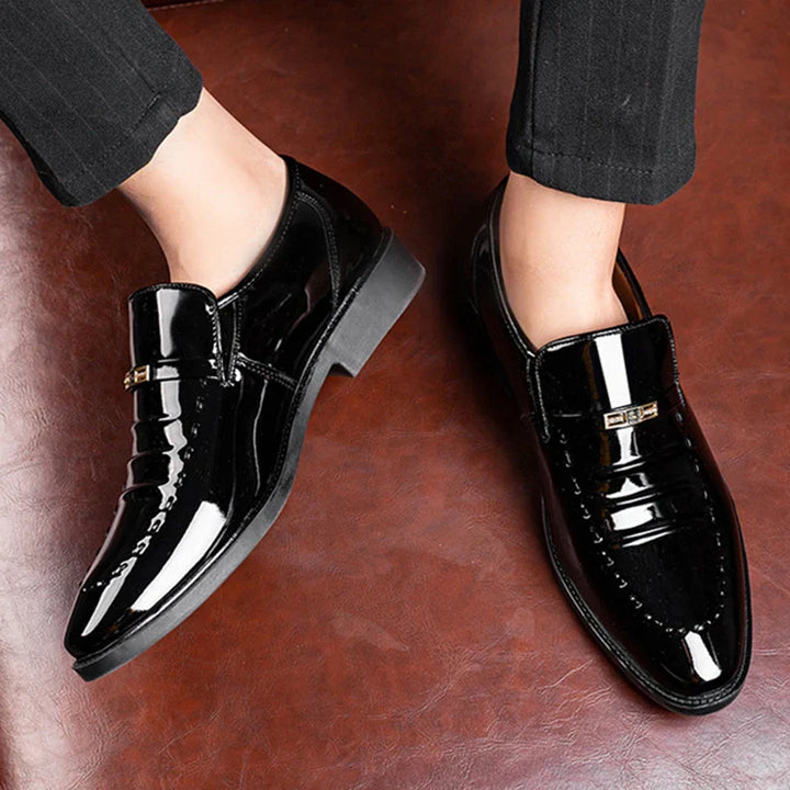 Men's Loafers Slip On Glossy Dress Shoes | Wedding