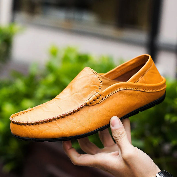Men's Moccasin Loafers with Slip-On & Flat Sole | Casual