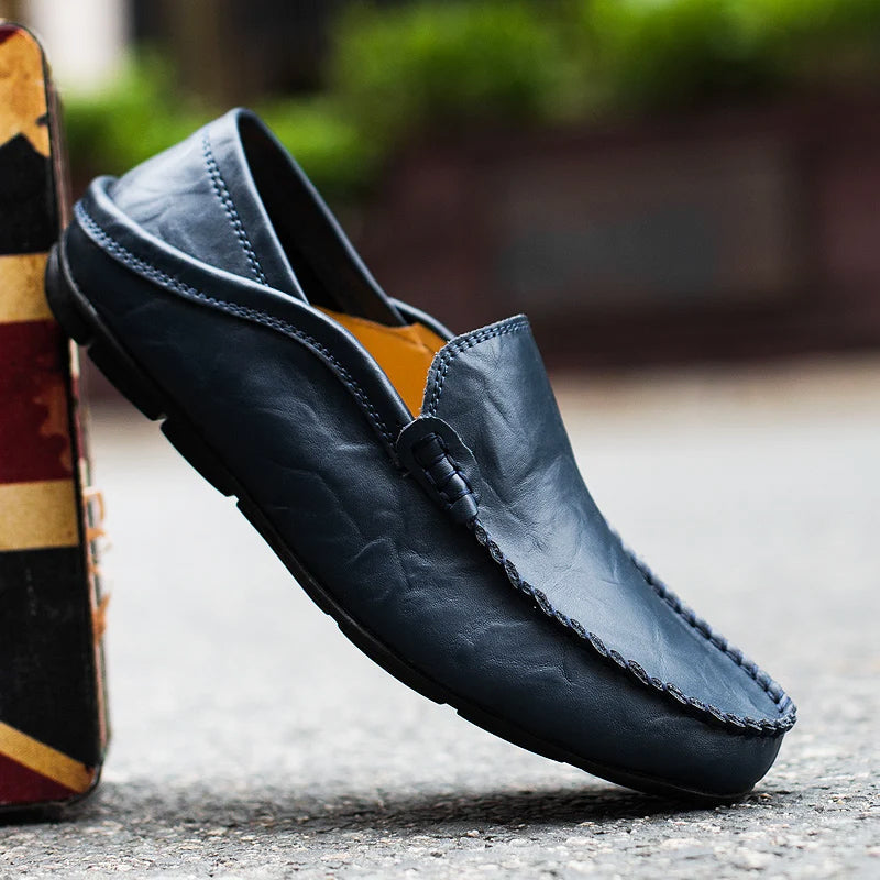 Men's Moccasin Loafers with Slip-On & Flat Sole | Casual