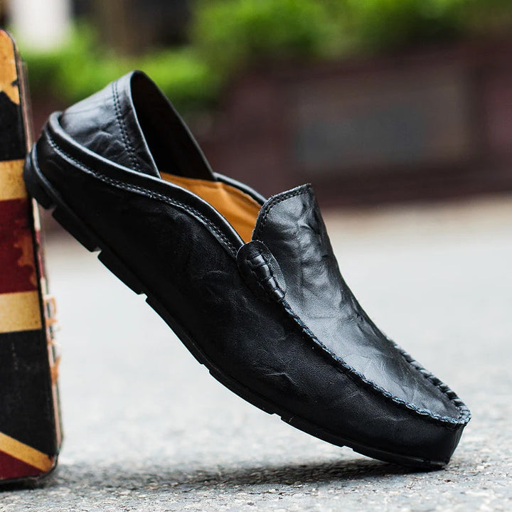 Men's Moccasin Loafers with Slip-On & Flat Sole | Casual