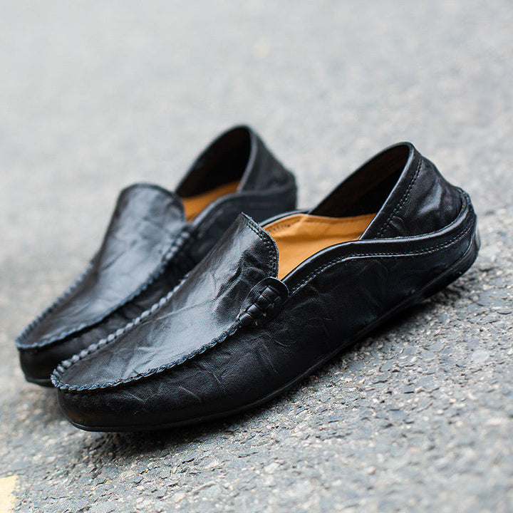 Men's Moccasin Loafers with Slip-On & Flat Sole | Casual