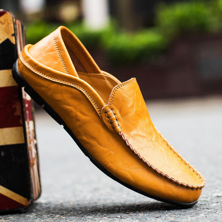 Men's Moccasin Loafers with Slip-On & Flat Sole | Casual