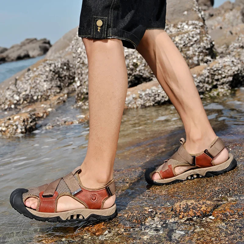 Men’s Outdoor Sandals with Adjustable Straps | Summer