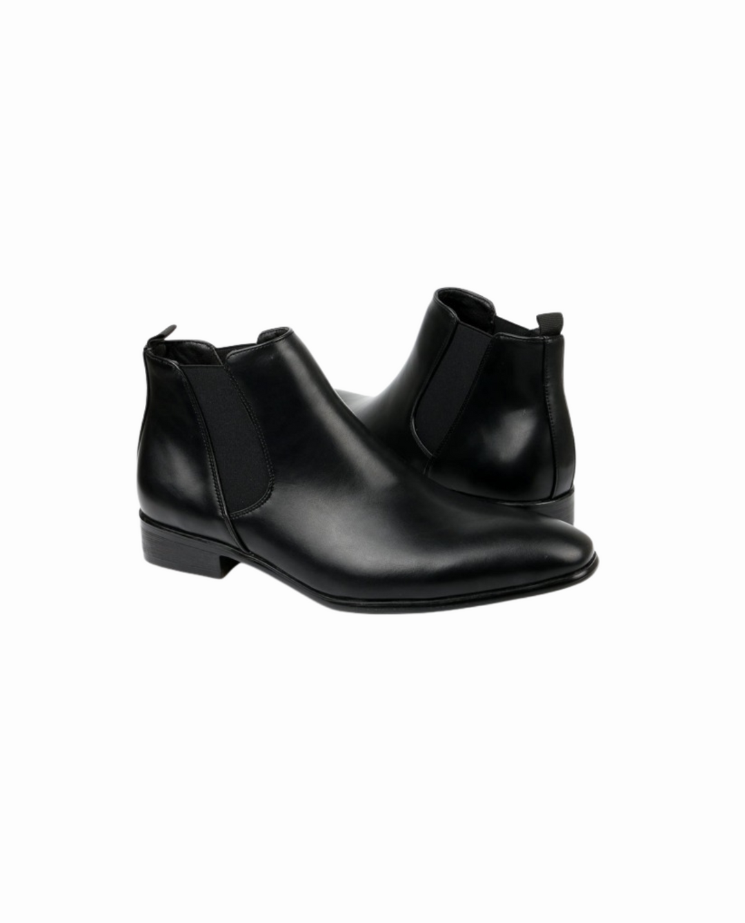 Men's Pointed Toe Chelsea Boots with Elastic Panels | Dress