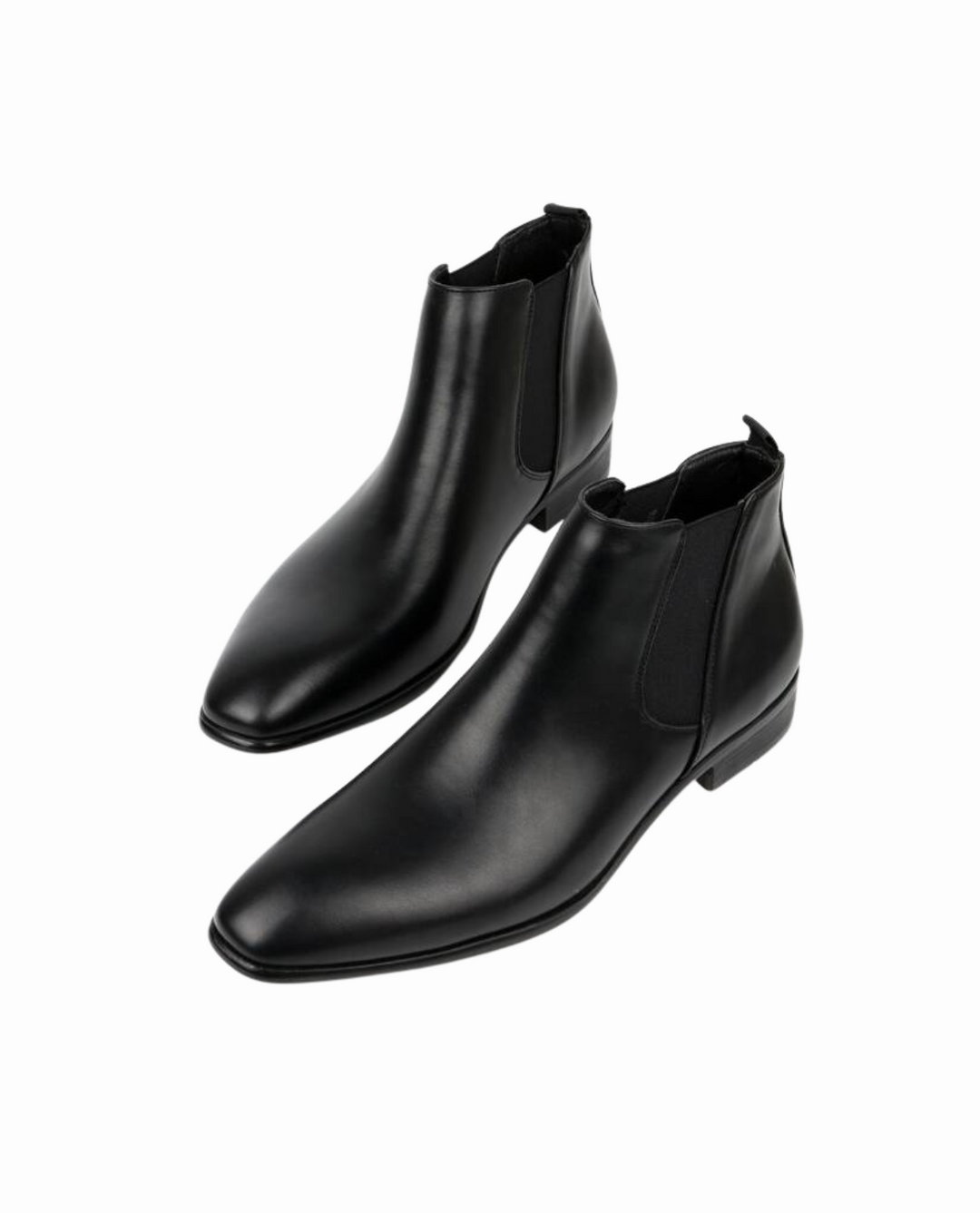 Men's Pointed Toe Chelsea Boots with Elastic Panels | Dress