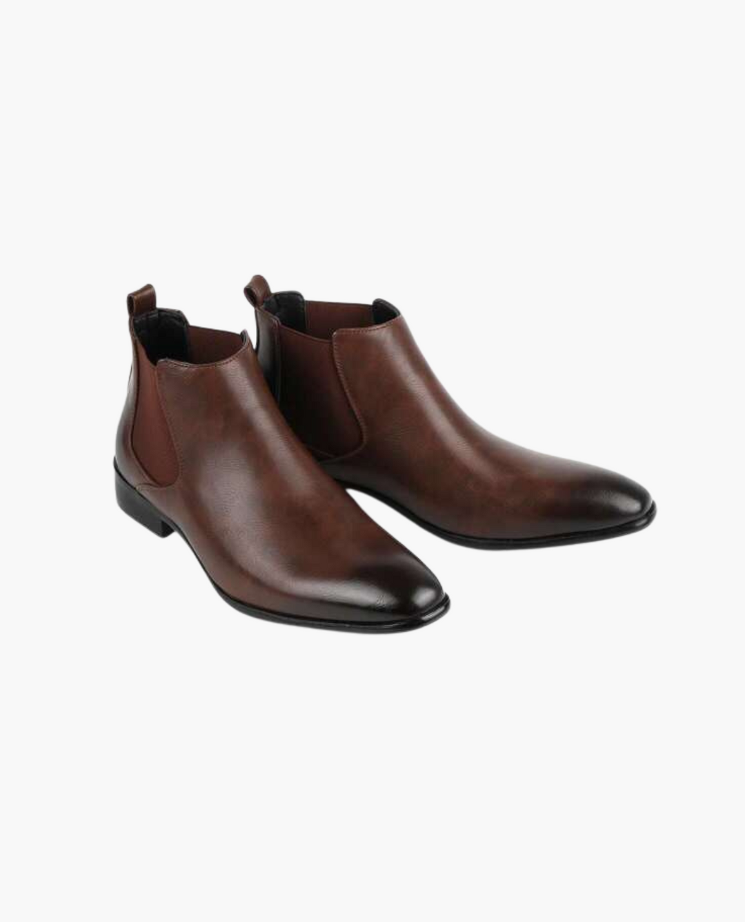 Men's Pointed Toe Chelsea Boots with Elastic Panels
