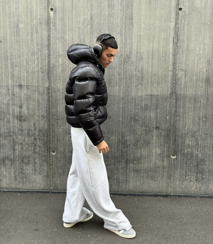 Men's Puffer Jacket Hooded Zip-Up | Classic
