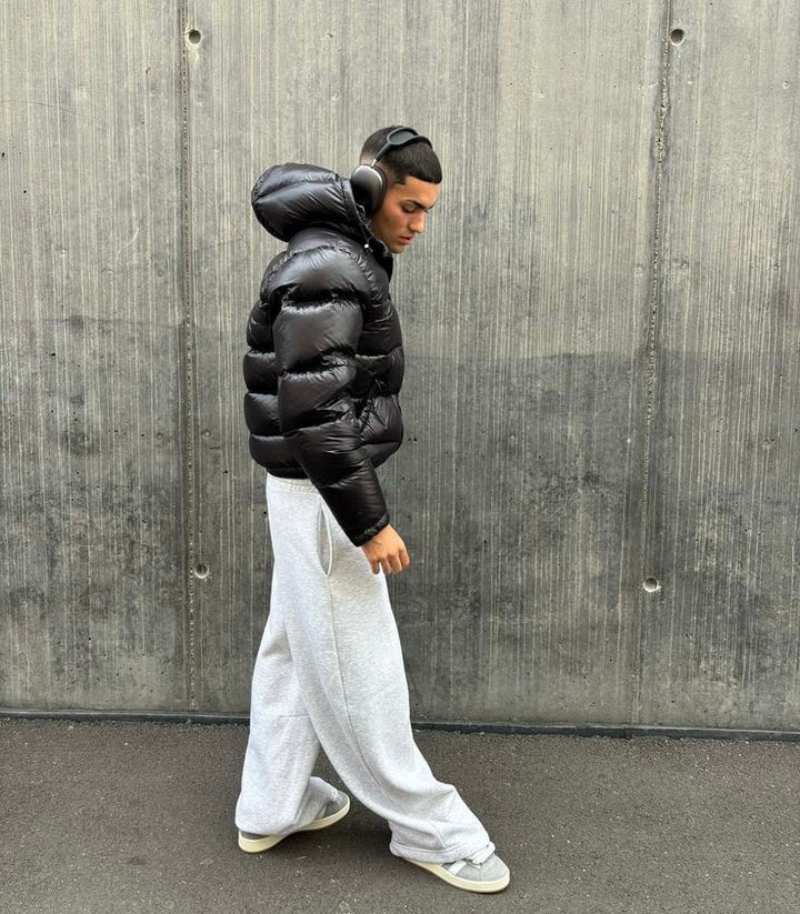 Men's Puffer Jacket Hooded Zip-Up | Classic