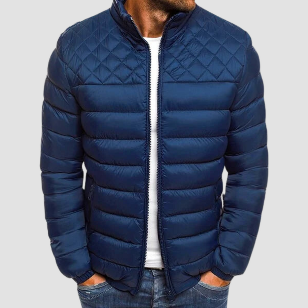 Men’s Puffer Jacket Quilted | Zip Front