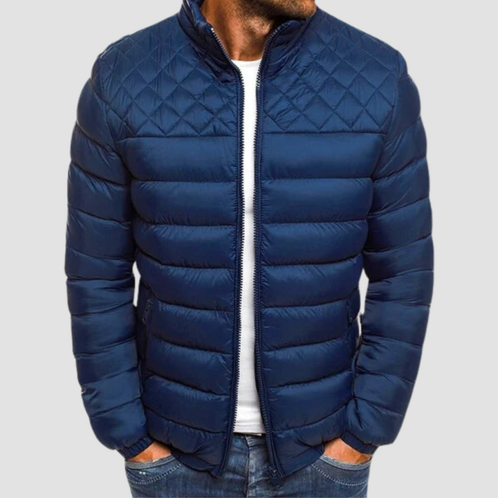 Men’s Puffer Jacket Quilted | Zip Front