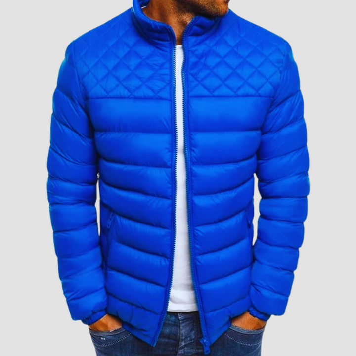 Men’s Puffer Jacket Quilted | Zip Front