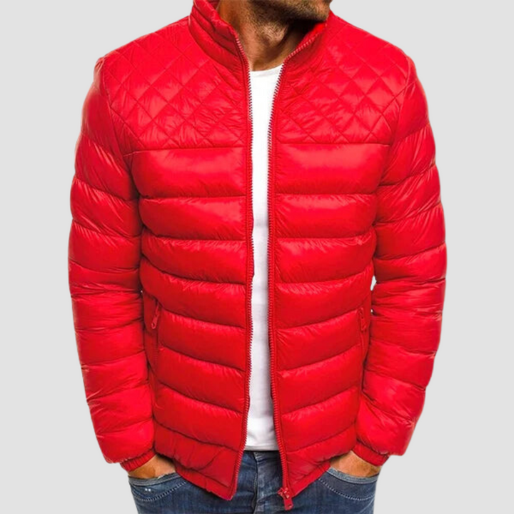 Men’s Puffer Jacket Quilted | Zip Front