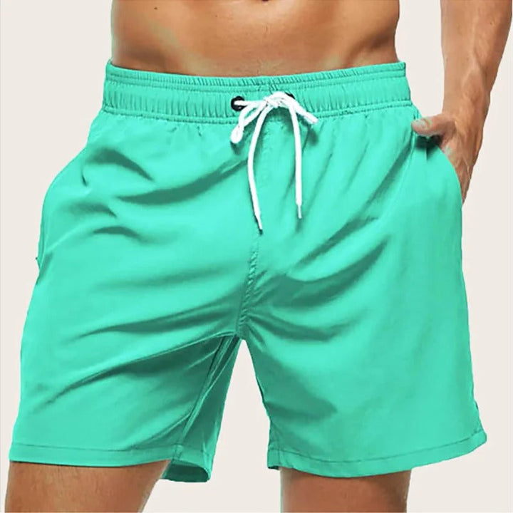 Men's Quick-Dry Swim Shorts | Elastic Waist