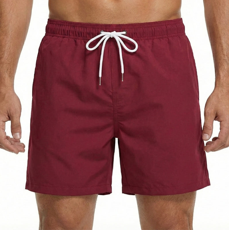 Men's Quick-Dry Swim Shorts | Elastic Waist