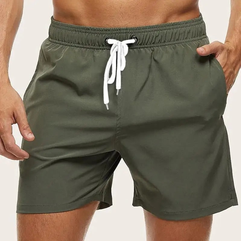 Men's Quick-Dry Swim Shorts | Elastic Waist