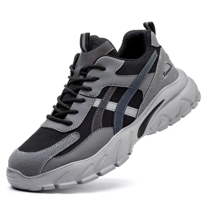 Men's Safety Shoes Lace-Up Work Toe Cap | Grip Sole