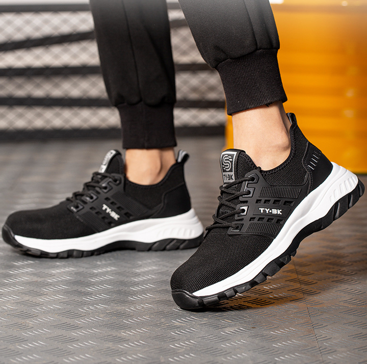 Men's Safety Shoes Mesh Lace-Up Low Cut | Work