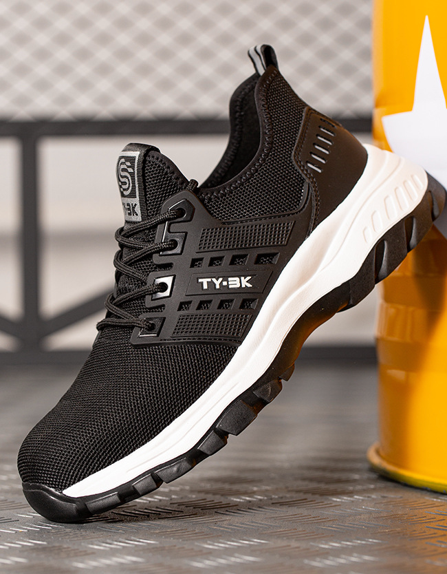 Men's Safety Shoes Mesh Lace-Up Low Cut | Work