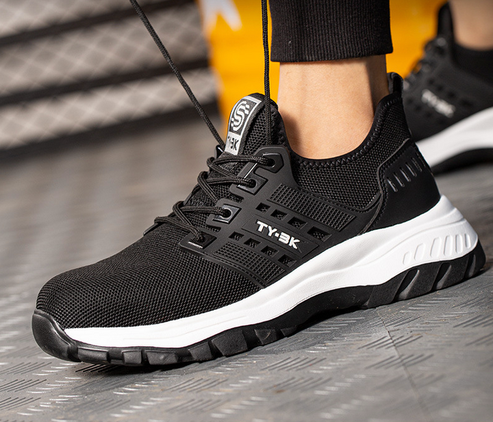 Men's Safety Shoes Mesh Lace-Up Low Cut | Work